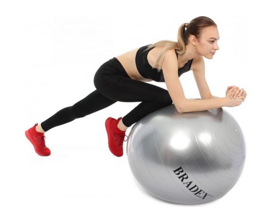 Мяч для фитнеса BRADEX ФИТБОЛ-65 с насосом SF 0186 – изображение 5