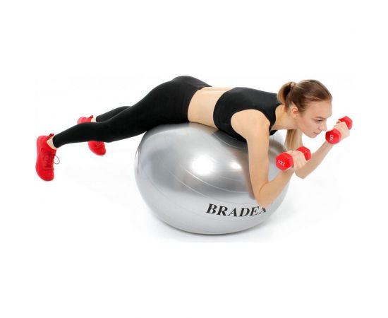 Мяч для фитнеса BRADEX ФИТБОЛ-65 с насосом SF 0186 – изображение 6