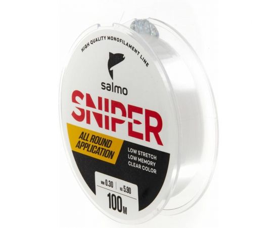 Монофильная леска SALMO Sniper Clear 100/030 4012-030 