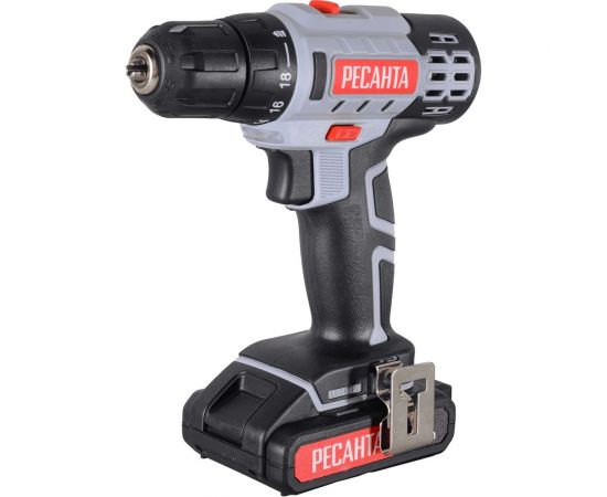 Аккумуляторная дрель-шуруповерт Ресанта ДА-18-2ЛК 75/14/5 