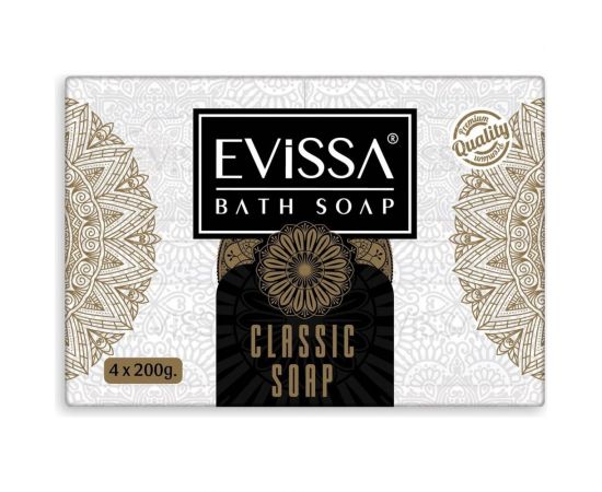 Банное мыло EVISSА пвх пленка, 4/200 гр. классическое М5237 