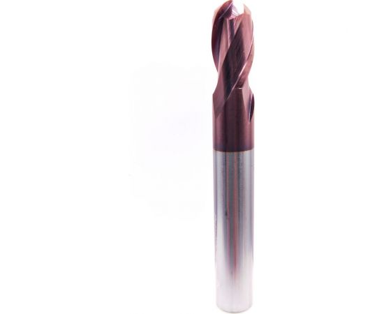 Фреза концевая монолитная твердосплавная сферическая 6х50 мм СпецТехИнструмент D6BN3.0L50T2TiAlNHRC55ASTI 