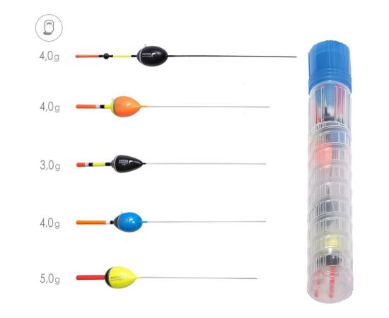 Поплавки Salmo ТЕЧЕНИЕ в тубусе, 5 шт. 9600RIVER-SET 