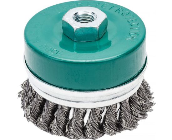 Щетка чашка усиленная косичка 100 мм, M14 для УШМ ВОЛАТ 81040-100 