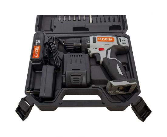 Аккумуляторная дрель-шуруповерт Ресанта ДА-20-2ЛК 75/14/11 – изображение 15