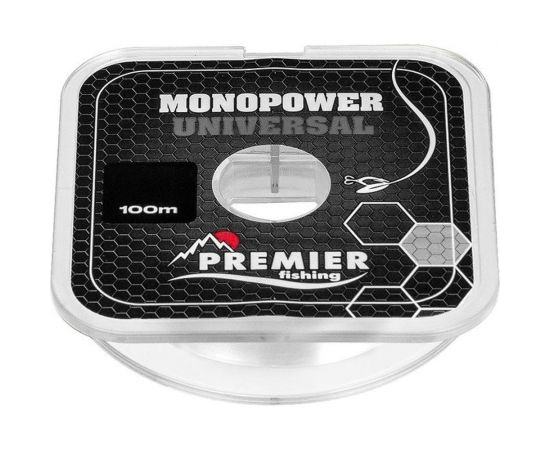 Леска Preмier fishing мonopower universal 0.10мм/100м, clear nylon pr-мu-t-010-100 00000281007 – изображение 2
