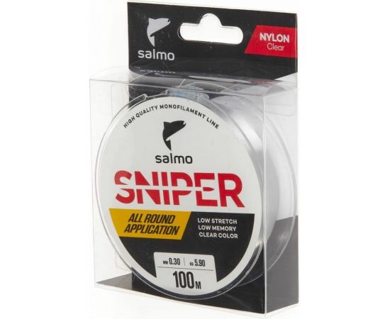 Монофильная леска SALMO Sniper Clear 100/030 4012-030 – изображение 2