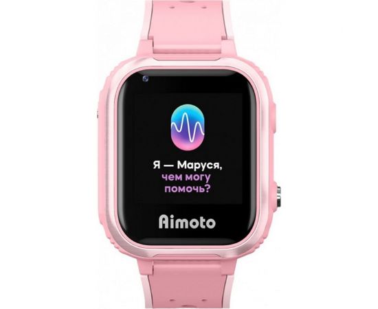 Детские умные часы с голосовым помощником Маруся Aimoto IQ 4G розовые 8108801 – изображение 3
