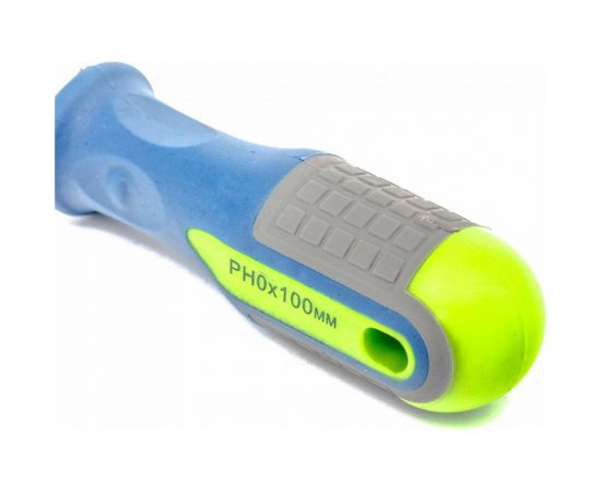 Отвертка Ph0х100мм, CrV, 3-х компонентная рукоятка СИБРТЕХ 11811 – изображение 3