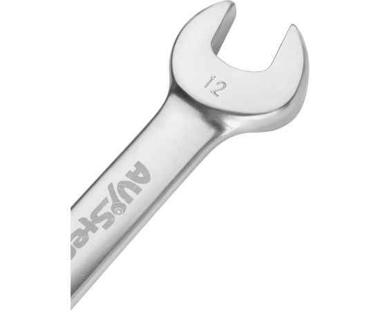 Комбинированный трещоточный укороченный ключ AV Steel 12мм шт AV-315312 – изображение 3