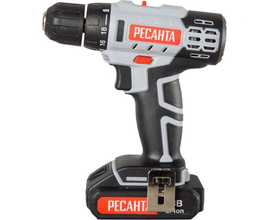 Аккумуляторная дрель-шуруповерт Ресанта ДА-50Л2-18А 75/14/9 – изображение 4