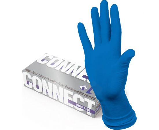 Латексные перчатки повышенной прочности CONNECT 50 шт., размер L CТ0000003300 