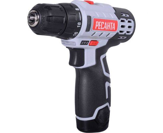 Аккумуляторная дрель-шуруповерт Ресанта ДА-12-2Л 75/14/1 