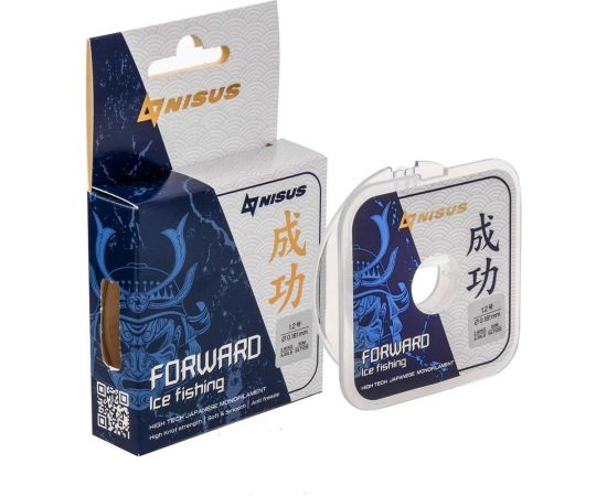 Леска Nisus FORWARD ICE FISHING N-FIF-0.181-50, 0.181мм/50м, нейлон прозрачный 294475 