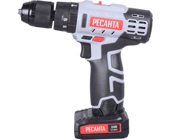 Аккумуляторная дрель-шуруповерт Ресанта ДА-24-2ЛК-У 75/14/8 