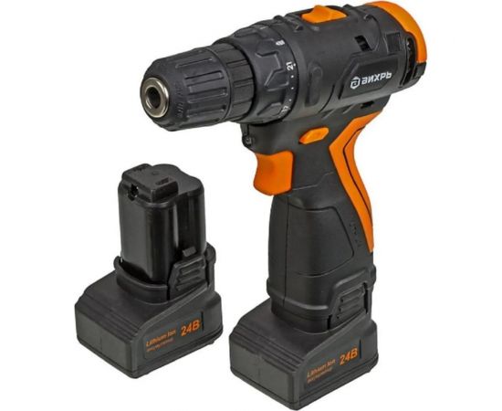 Аккумуляторная дрель-шуруповерт Вихрь ДА-24Л-2К/Б 72/14/24 
