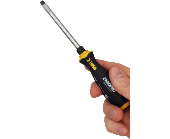 Плоская шлицевая отвертка Felo Ergonic 5,5X1,0X100, ударная 45005540 – изображение 2