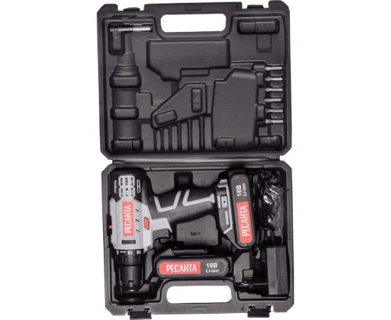 Аккумуляторная дрель-шуруповерт Ресанта ДА-50Л2-18А 75/14/9 – изображение 11