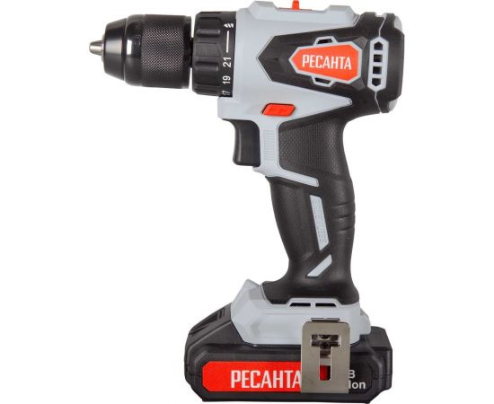 Аккумуляторная дрель-шуруповерт Ресанта ДА-20-2ЛК-Б 75/14/10 – изображение 2