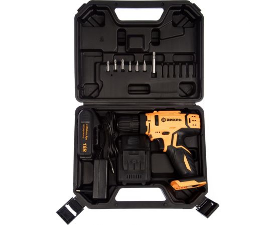 Аккумуляторная дрель-шуруповерт Вихрь ДА-18Л-2К 72/14/9 – изображение 3