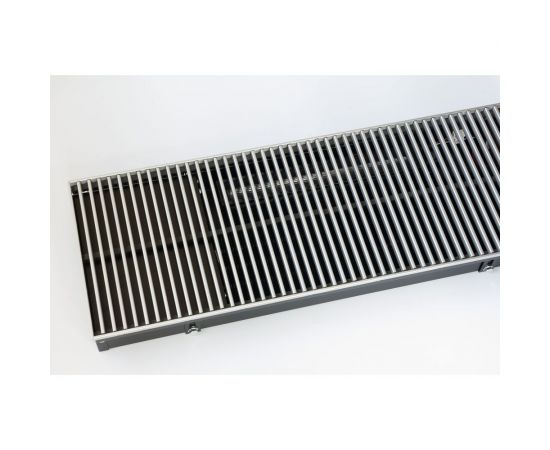 Внутрипольный конвектор с вентилятором и решеткой KVZ KVZ-Vent-300-80-2400-6V-UA/RRA-300-2400-A – изображение 3