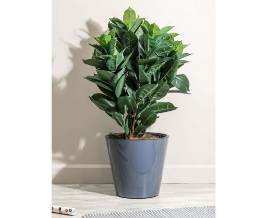 Горшок для цветов Idiland rosemary диам. 330 мм, 16 л, с дренажной вставкой, на колесиках, серый 692216004СЕР – изображение 4