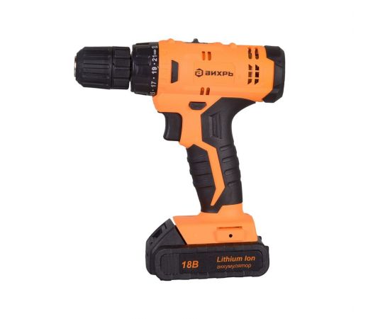 Аккумуляторная дрель-шуруповерт Вихрь ДА-18Л-2К 72/14/9 – изображение 5