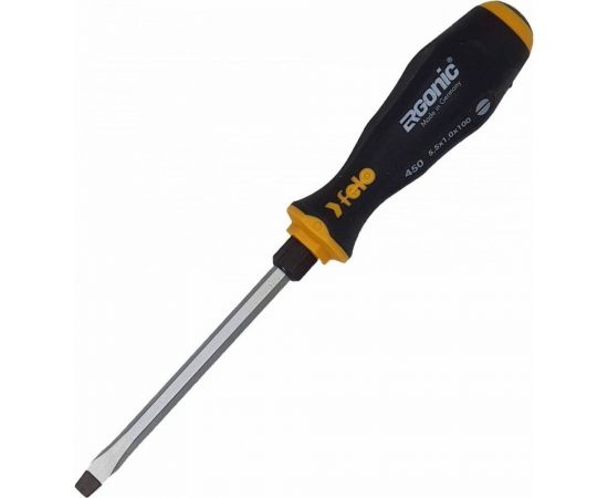 Плоская шлицевая отвертка Felo Ergonic 5,5X1,0X100, ударная 45005540 – изображение 6