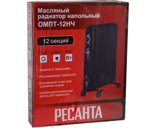 Масляный радиатор Ресанта ОМПТ-12НЧ 67/3/15 – изображение 7