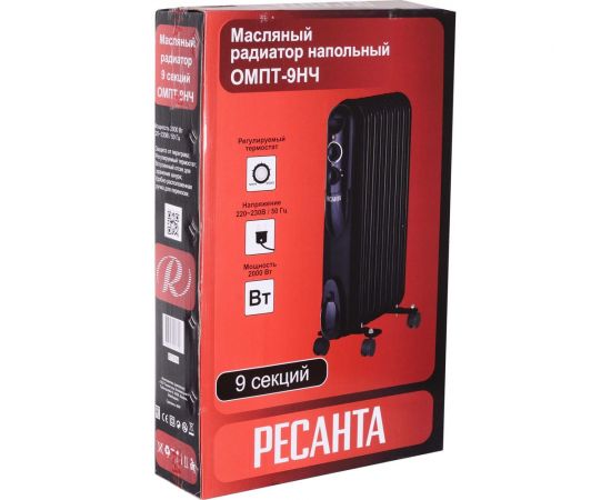 Масляный радиатор Ресанта ОМПТ-9НЧ 67/3/14 – изображение 7