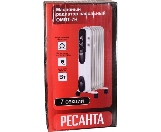 Масляный радиатор Ресанта ОМПТ-7Н 67/3/3 – изображение 8