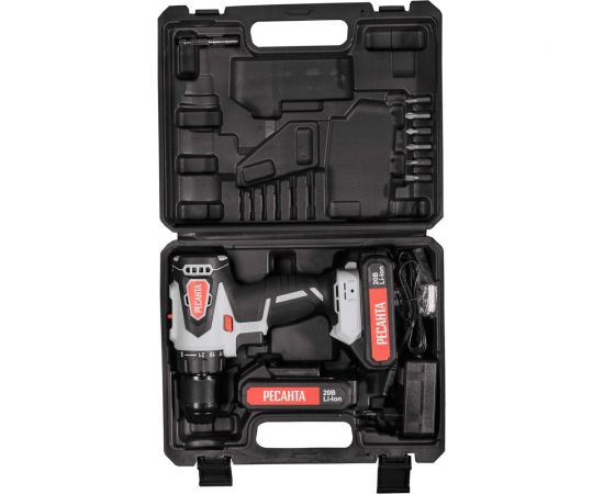 Аккумуляторная дрель-шуруповерт Ресанта ДА-20-2ЛК-Б 75/14/10 – изображение 9