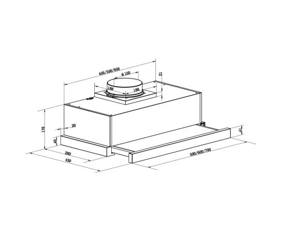 Кухонная вытяжка MAUNFELD черный VS Fast (Glass) 60 Black – изображение 9