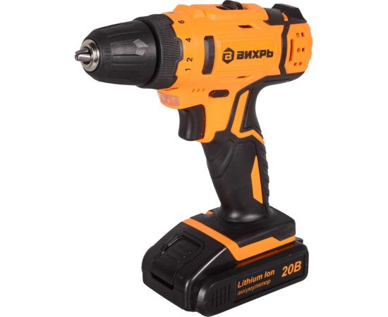 Аккумуляторная дрель-шуруповерт Вихрь ДА-20Л-2К 72/14/21 
