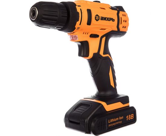 Аккумуляторная дрель-шуруповерт Вихрь ДА-18Л-2 72/14/16 