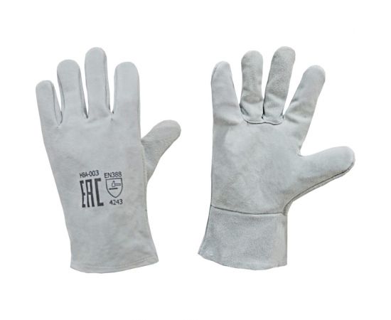 Перчатки Optima спилковые, серые HBA-003 