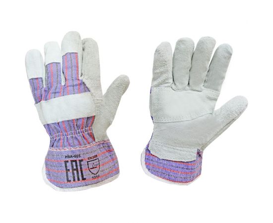 Спилковые комбинированные перчатки Optima Ангара HBA-001 