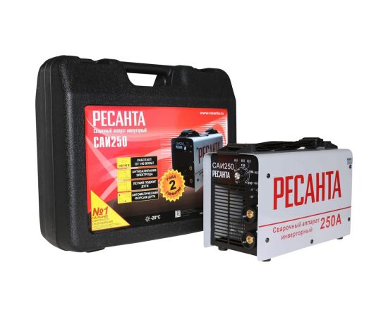 Инверторный сварочный аппарат в кейсе Ресанта САИ 250 65/23 