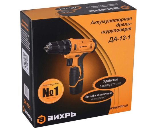 Аккумуляторная дрель-шуруповерт Вихрь ДА-12-1 72/14/11 – изображение 11