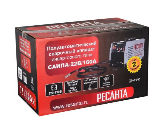 Сварочный полуавтомат Ресанта САИПА-22В/160А MIG/MAG 65/109 – изображение 12