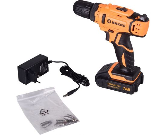 Аккумуляторная дрель-шуруповерт Вихрь ДА-18Л-2 72/14/16 – изображение 14