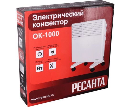 Конвектор электрический Ресанта ОК 1000 67/4/1 – изображение 17