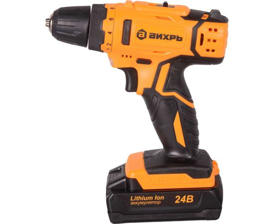 Аккумуляторная дрель-шуруповерт Вихрь ДА-24Л-2к 72/14/18 – изображение 2