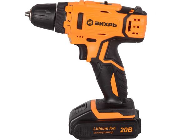 Аккумуляторная дрель-шуруповерт Вихрь ДА-20Л-2К 72/14/21 – изображение 3