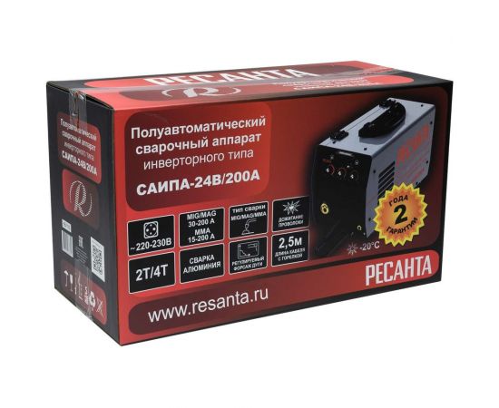 Сварочный полуавтомат Ресанта САИПА-24В/200А MIG/MAG 65/110 – изображение 24