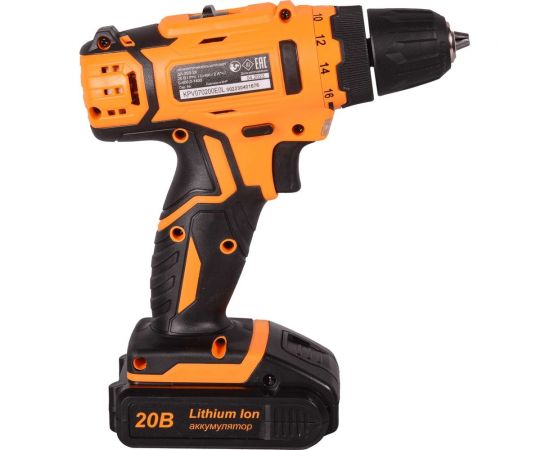 Аккумуляторная дрель-шуруповерт Вихрь ДА-20Л-2К 72/14/21 – изображение 4