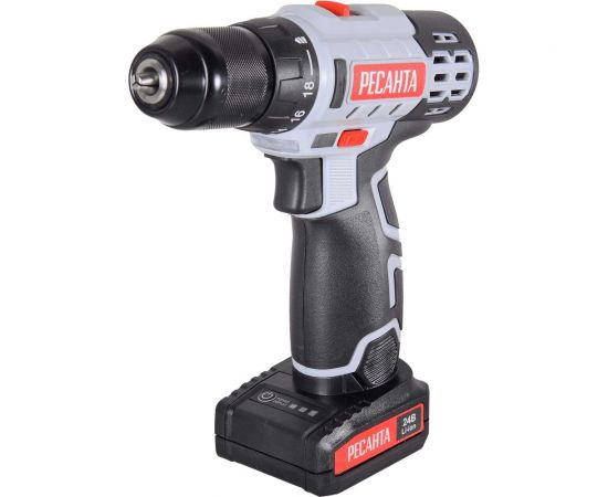 Аккумуляторная дрель-шуруповерт Ресанта ДА-24-2ЛК 75/14/7 – изображение 4