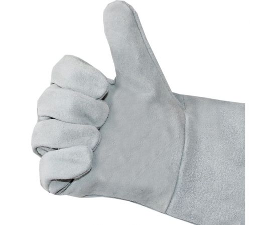 Перчатки Optima спилковые, серые HBA-003 – изображение 5