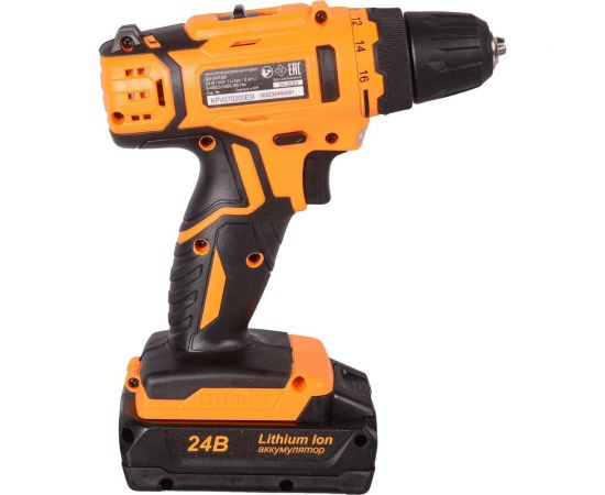Аккумуляторная дрель-шуруповерт Вихрь ДА-24Л-2к 72/14/18 – изображение 5