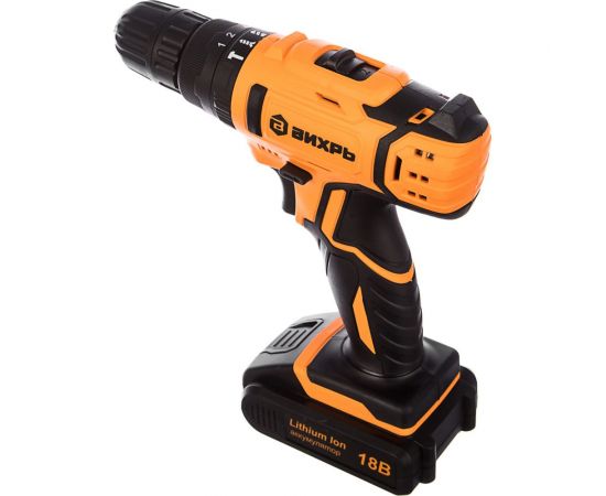 Аккумуляторная дрель-шуруповерт Вихрь ДА-18Л-2кУ 72/14/17 – изображение 5